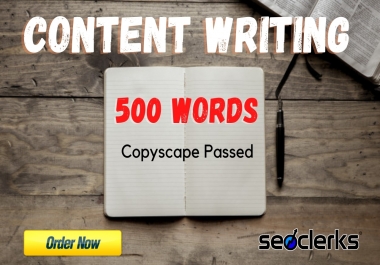 I will write a 500 Words quality article