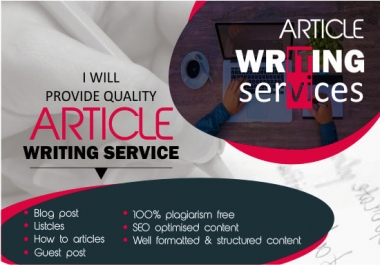 I will be your Personal SEO article and blog writer