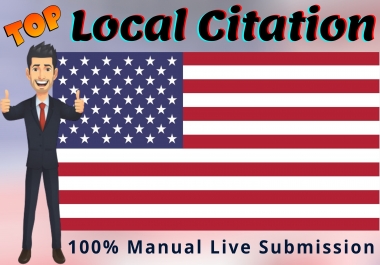 I will create Live Top 100 USA local citations or local SEO listing for your Business