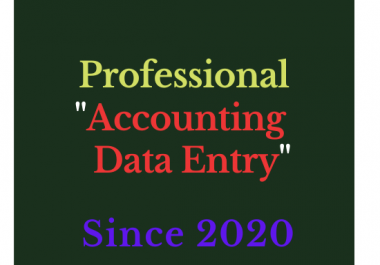 I will do Professional Accounting Management and Data Entry