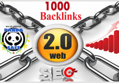 I will build 1000 web2, 0 backlinks indexing