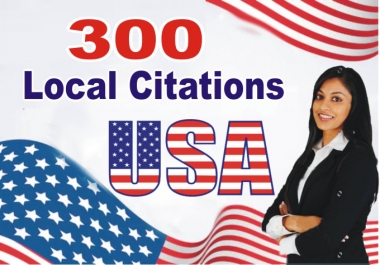 I will do 300 USA local citations listings and directory submission