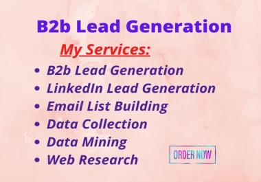 I will do targeted b2b lead generation