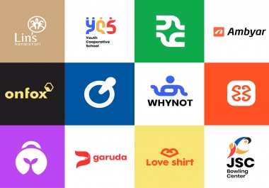 I will create a logo for your website brand with a unique