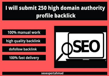 300 high quality profile backlink manually