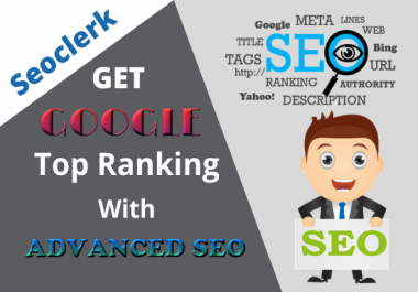 I will provide google 1st page ranking with white hat seo