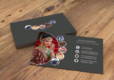 I will create luxury business card design for you