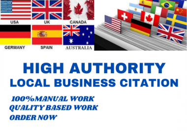 I Will Create Manually 30 HQ Local Citation or Business Listing