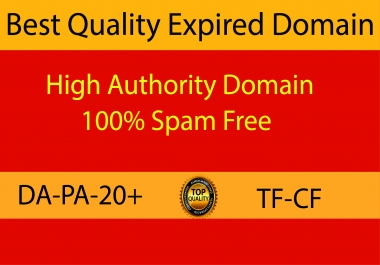 I will Provide niche relevant 1 High Authority Expired Domain for you
