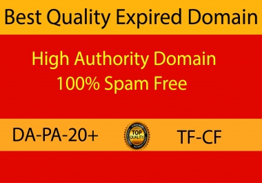I will Provide niche relevant 1 High Authority Expired Domain for you