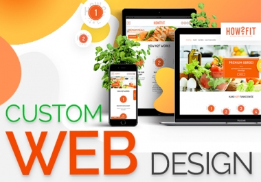I will design a unique responsive website one landingpage