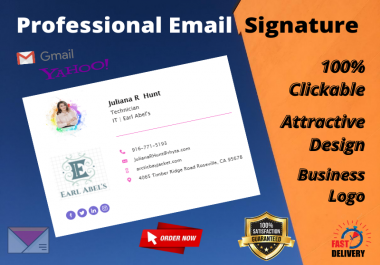 I'll Provide Attractive Clickable Email Signature