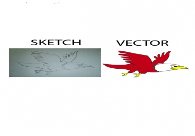 I will create your image or sketch to vector ai,  eps,  svg,  pdf