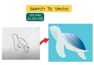 I will convert Sketch to Vector of Images Professionally