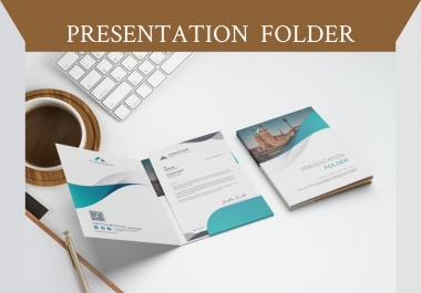 Company Profile Presentation Folder Template