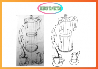 I will convert any sketch or any idea into a vector