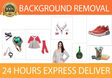 I will remove background,  crop image and photoshop editing 2 images in 12 hours