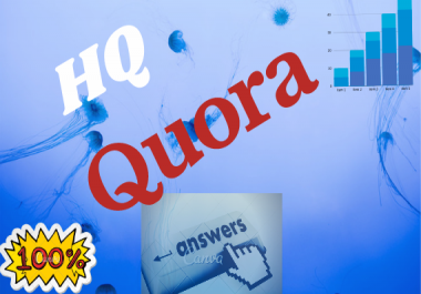 Service you 10 high quality quora answer for website traffic