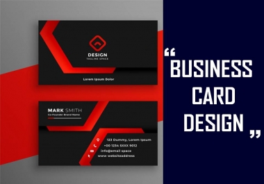 I will create minimalist business card design