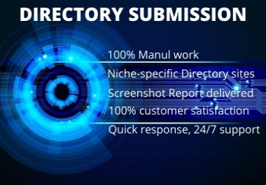 I Will Provide 100 High Quality Directory Submission Manually.