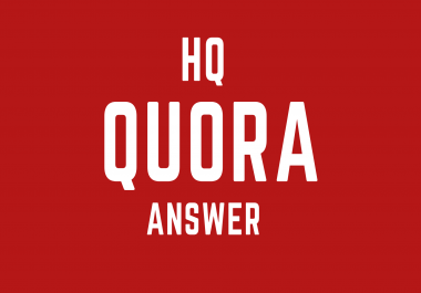 Niche relevant HQ 10 quora answer