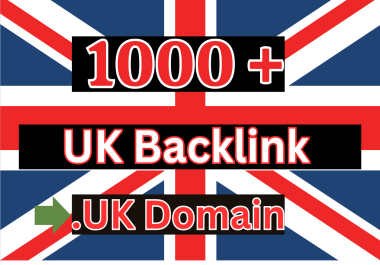 1000 UK backlinks from United Kingdom based domains