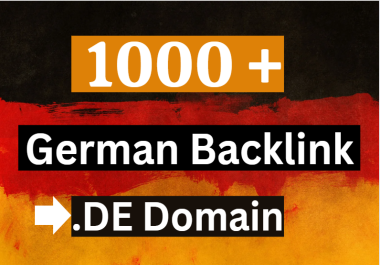 1000 Germany based domains DE backlinks
