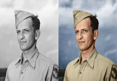 I will do photo restoration and colorize black and white photo
