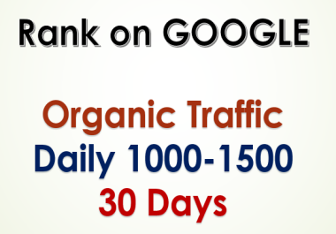 I will send 1000 - 1500 Daily Traffic Worldwide for one Month