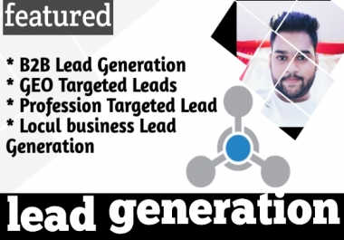 I will do b2b lead generation.i will provide you 1,000 bulk email