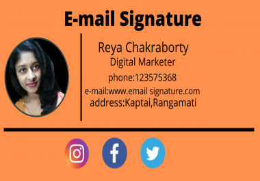 I will create and code your professional email signature