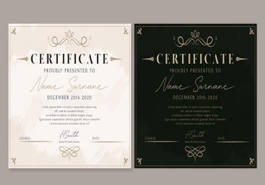 I will design Gift Voucher,  Coupon and Certificate Degree/Award