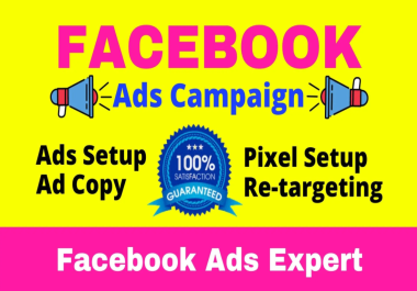 create and run facebook ads campaign,  instagram ads campaign