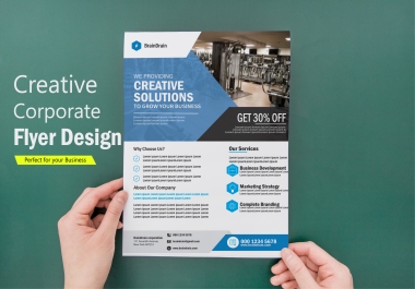 I will design a creative professional flyer for your business