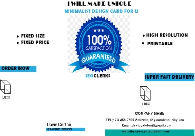 I will make stylish business card