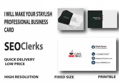 I will design professional and unique business card for you