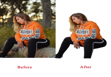 I will remove background,  clipping path,  color correction of photos