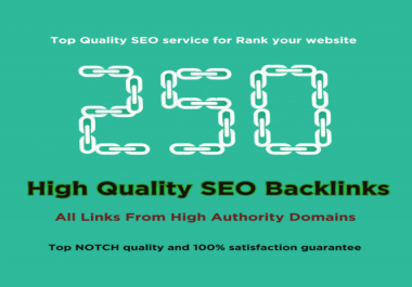 250 high qualitys backlinks improves SEO in 2020