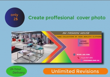 I will create a professional facebook cover and Ads