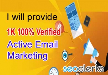 I will provide USA based 1K email list