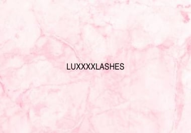 I create logos for lash businesses