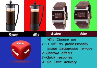 I will do Professionally image background remove.