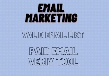 I will provide you any country based 100 valid email list