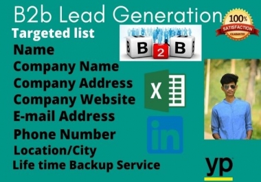i provide valid lead generation service for you