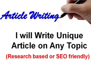 I will write a high quality 500 word SEO article or blog