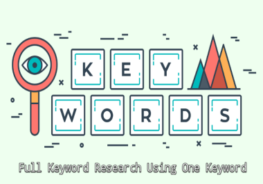 Full Keyword Research Using One Keyword 2022
