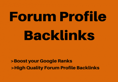 I will provide you 200+ Forum Profile Backlinks
