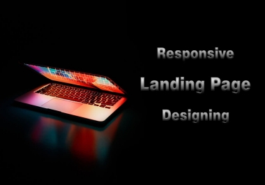 I will design responsive bootstrap landing page
