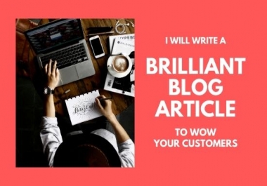 I will write 500 words quality blog post or article for your site