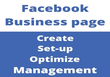 I will design a Facebook business page and SEO optimize